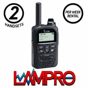 Icom LTE 4G UK/EU '2' Handsets Wide Area Coverage Short Term Rental Per Week