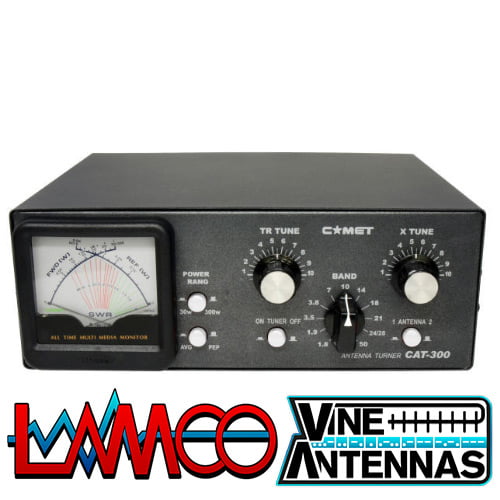 Comet CAT 300 | HF/50MHz Antenna Tuner | Vine Antennas UK
