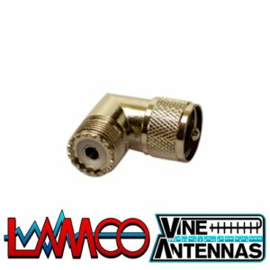 PL-259 > SO-239 | Right Angle Connector