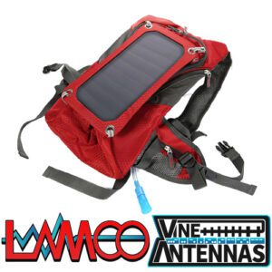 Vine Antennas RST-BKPK-RED | Solar Panel Backpack